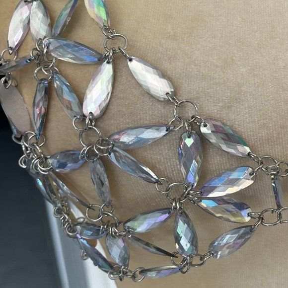 Body Jewelry chain metal and gemstones bra / top - Picture 8 of 9